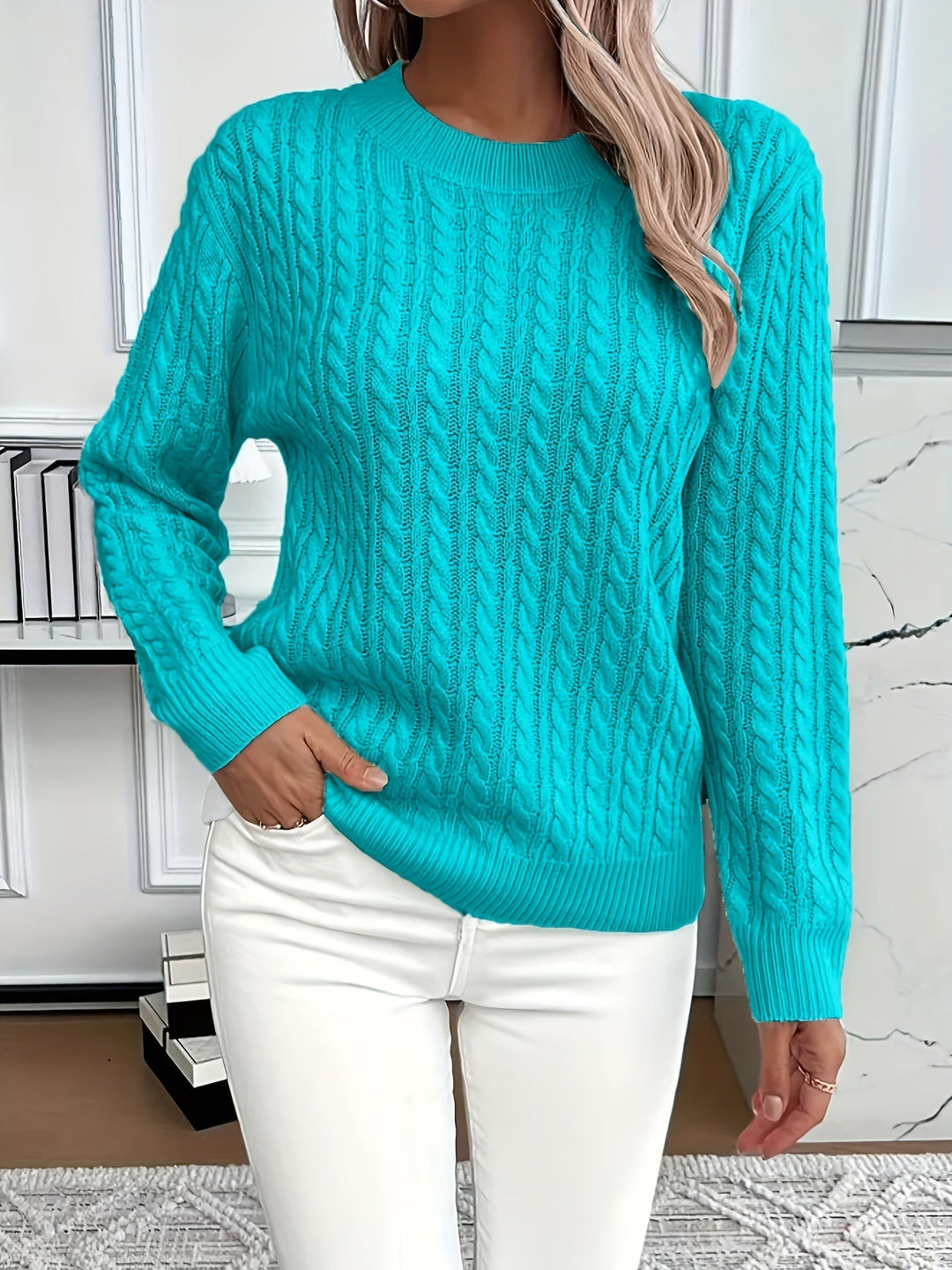 Bernila | Classic Cable-Knit Everyday Sweater