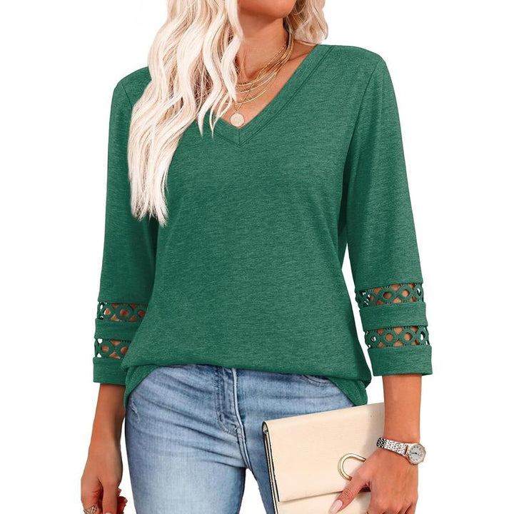 Styli | Chic Casual V-Neck Top