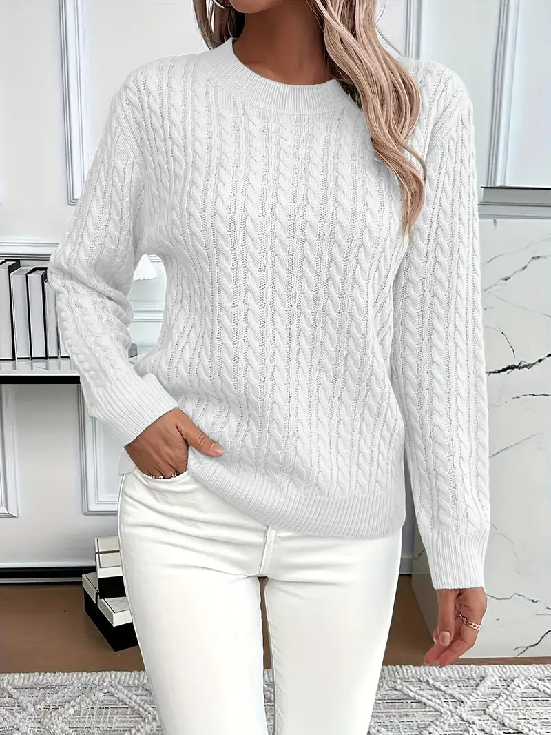 Bernila | Classic Cable-Knit Everyday Sweater