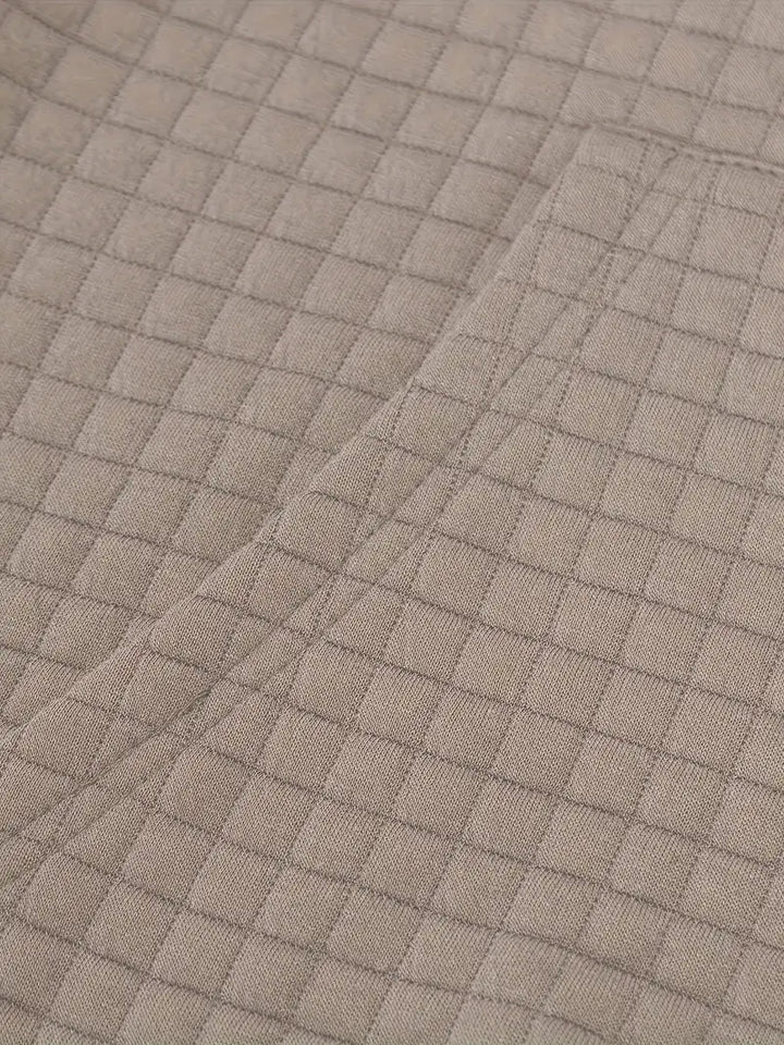 Dashiell - Textured Grid Hooded Sweatshirt