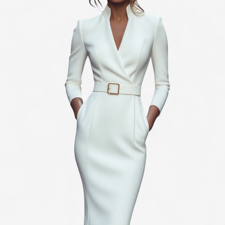 Miriam | Elegant Belted Dress