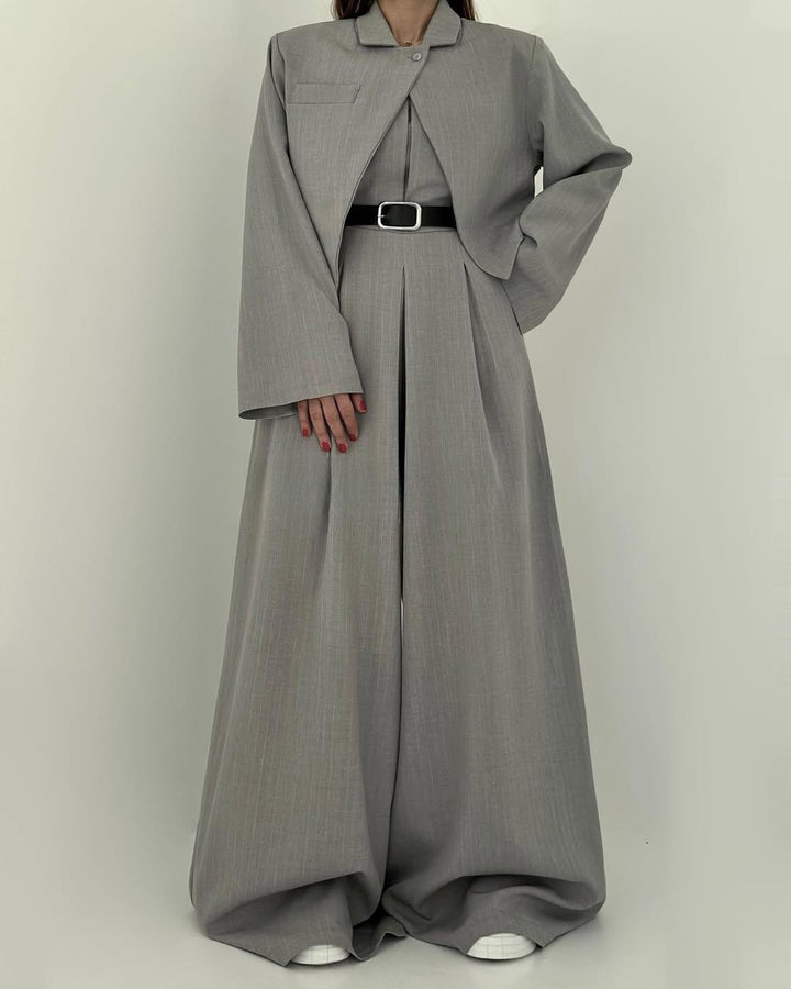 Lauralie | Strapless Jacket-Style Jumpsuit Set