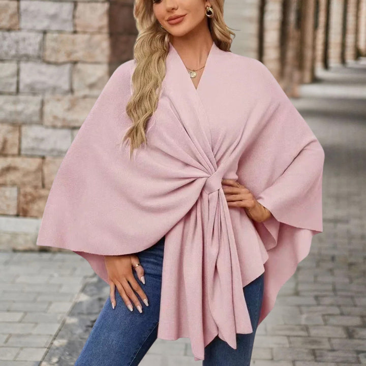 Helin™ | V-Neck Knotted Shawl