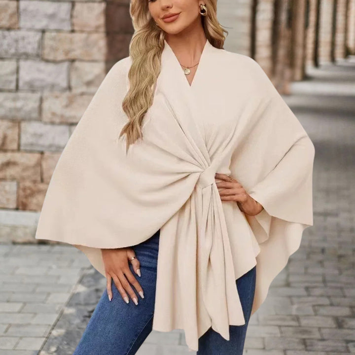 Helin™ | V-Neck Knotted Shawl