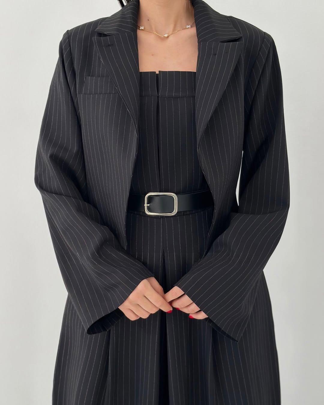 Lauralie | Strapless Jacket-Style Jumpsuit Set