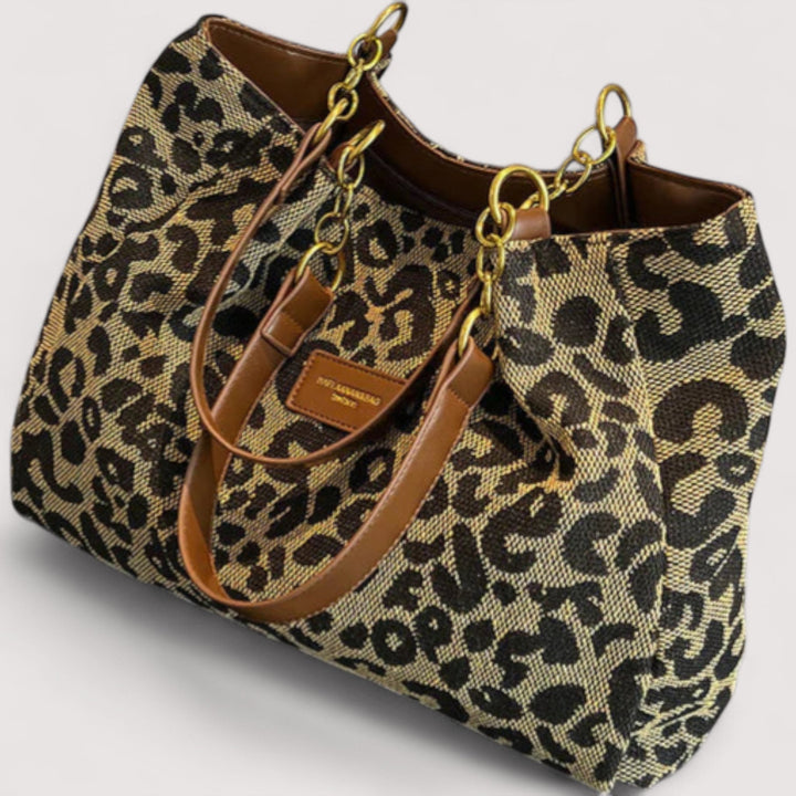 Edith™ | Leopard Canvas Shopping Bag