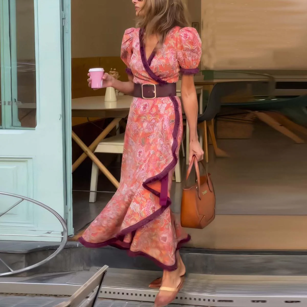 London | Elegant Pink Maxi Dress