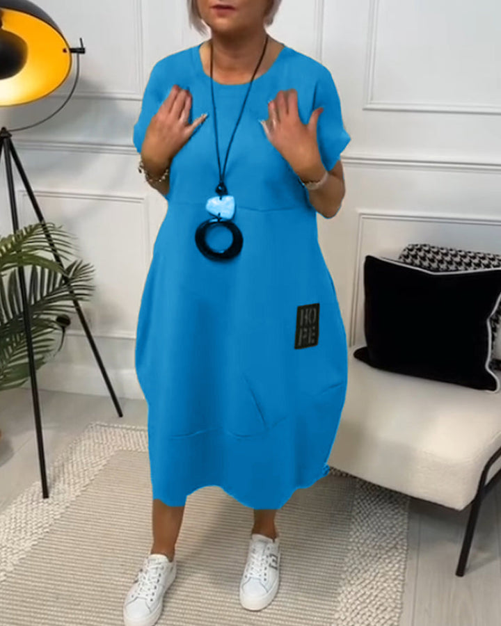 Sylvie | Simple Casual Short-Sleeve Dress