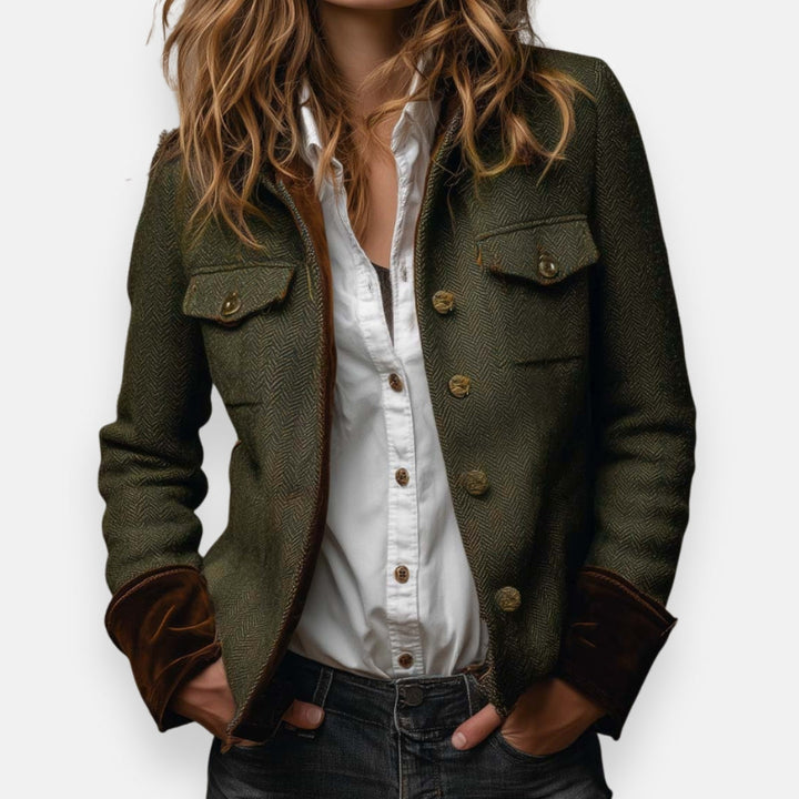 Claire | Elegant Trimmed Jacket
