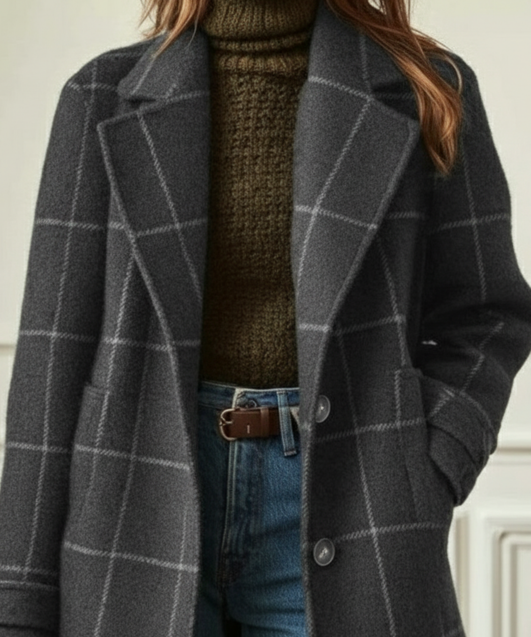 Arvae | Refined Checkered Coat