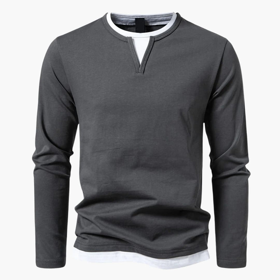 Konrad | Long-Sleeved Layered Shirt