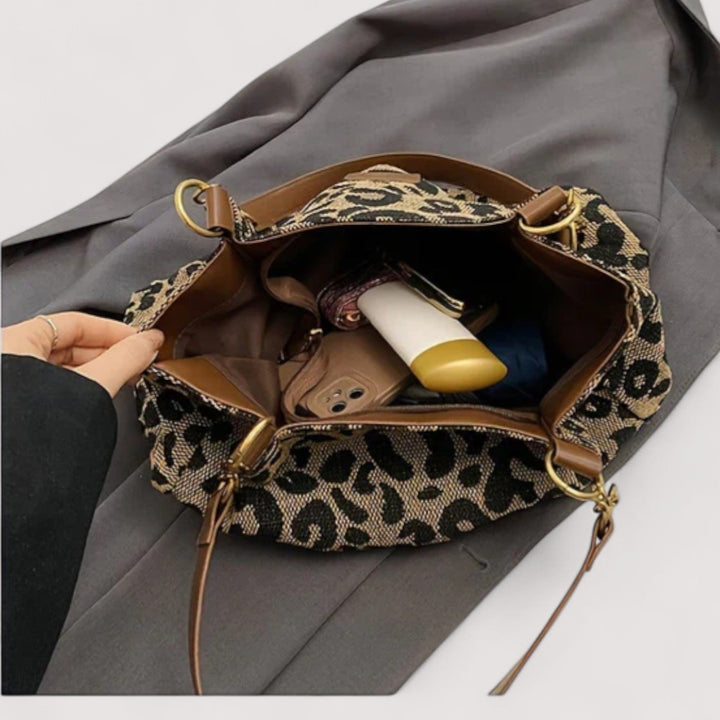 Edith™ | Leopard Canvas Shopping Bag