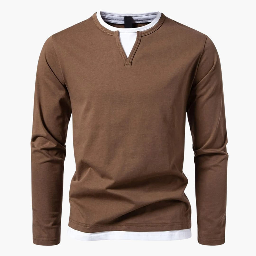 Konrad | Long-Sleeved Layered Shirt