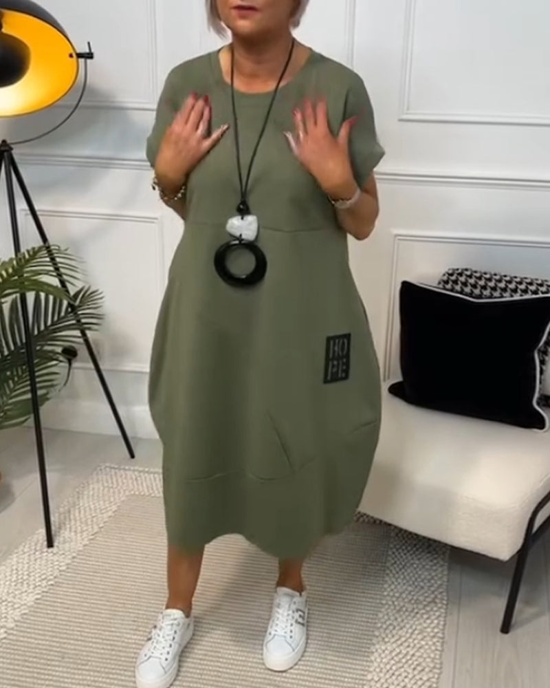 Sylvie | Simple Casual Short-Sleeve Dress