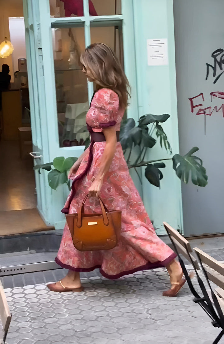 London | Elegant Pink Maxi Dress