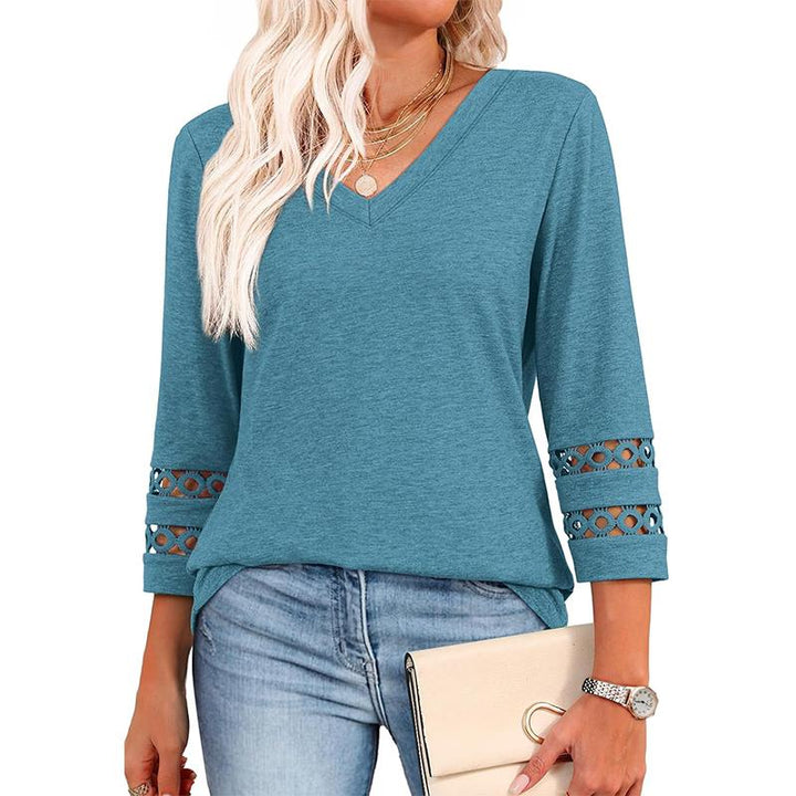 Styli | Chic Casual V-Neck Top
