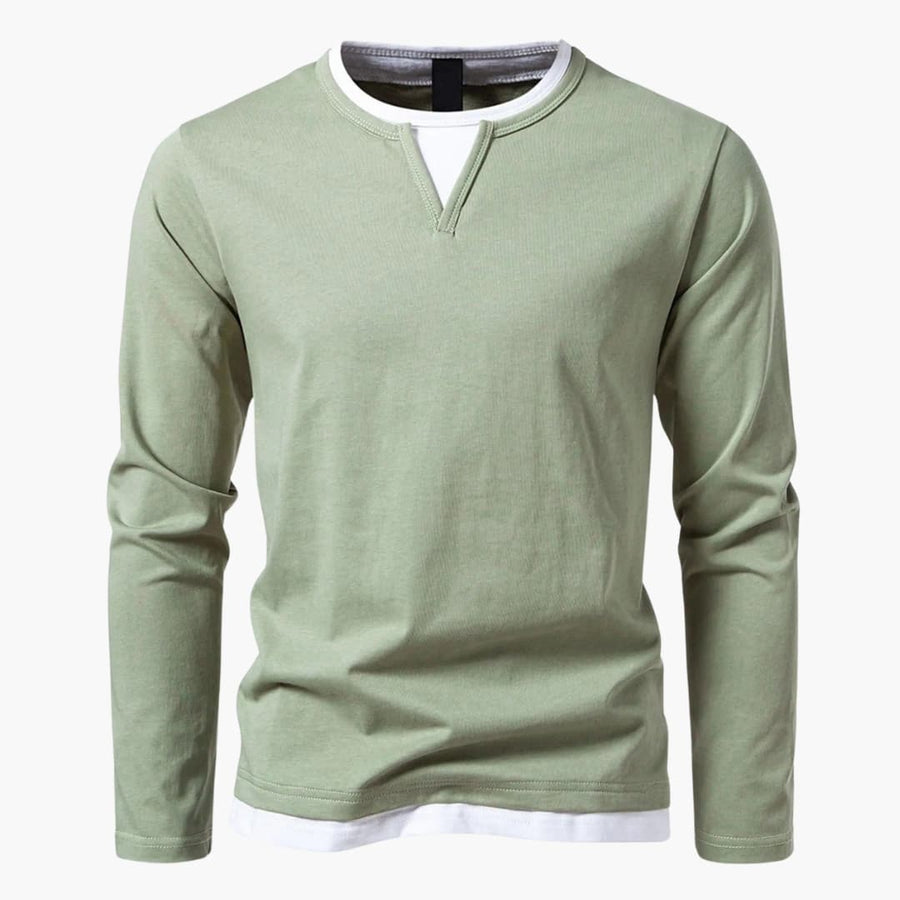 Konrad | Long-Sleeved Layered Shirt