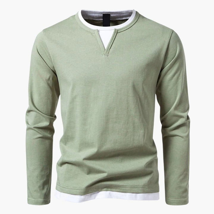 Konrad | Long-Sleeved Layered Shirt