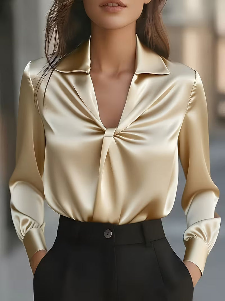Leylah | Elegant Long-Sleeve Blouse