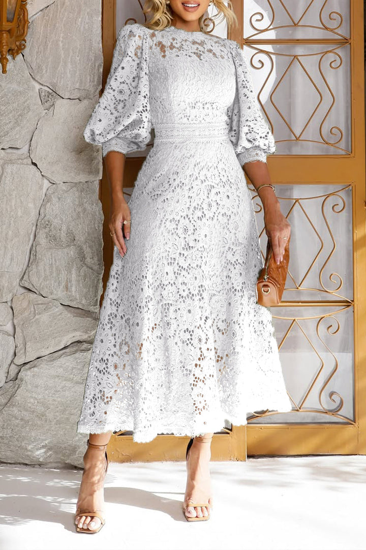 LunaBloom™ Lace Lantern Dress