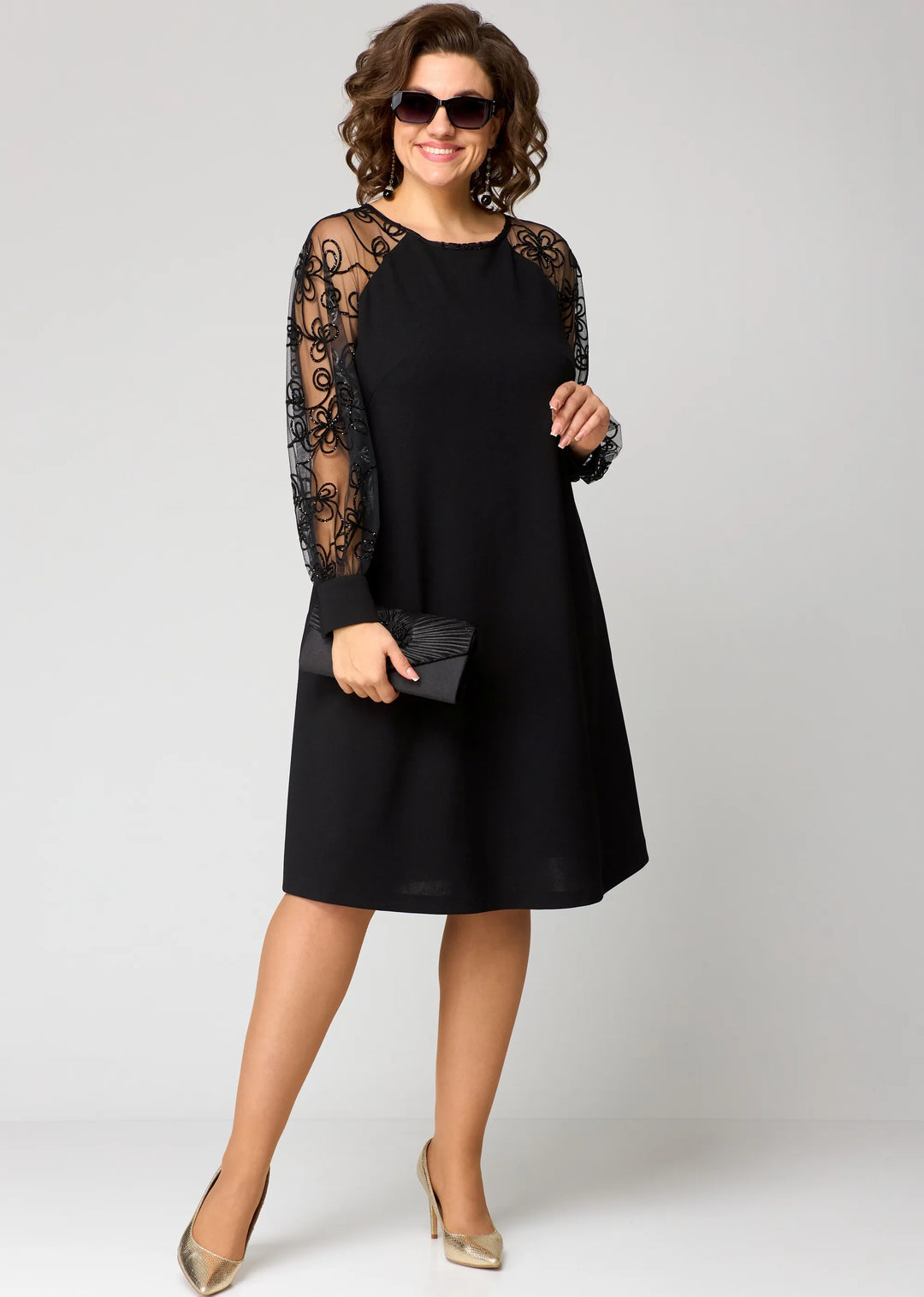 Edris | Elegant Lace A-Line Dress