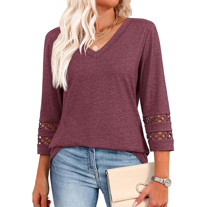 Styli | Chic Casual V-Neck Top