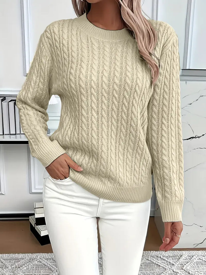 Bernila | Classic Cable-Knit Everyday Sweater
