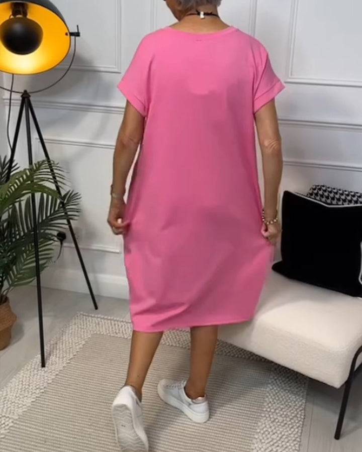 Sylvie | Simple Casual Short-Sleeve Dress