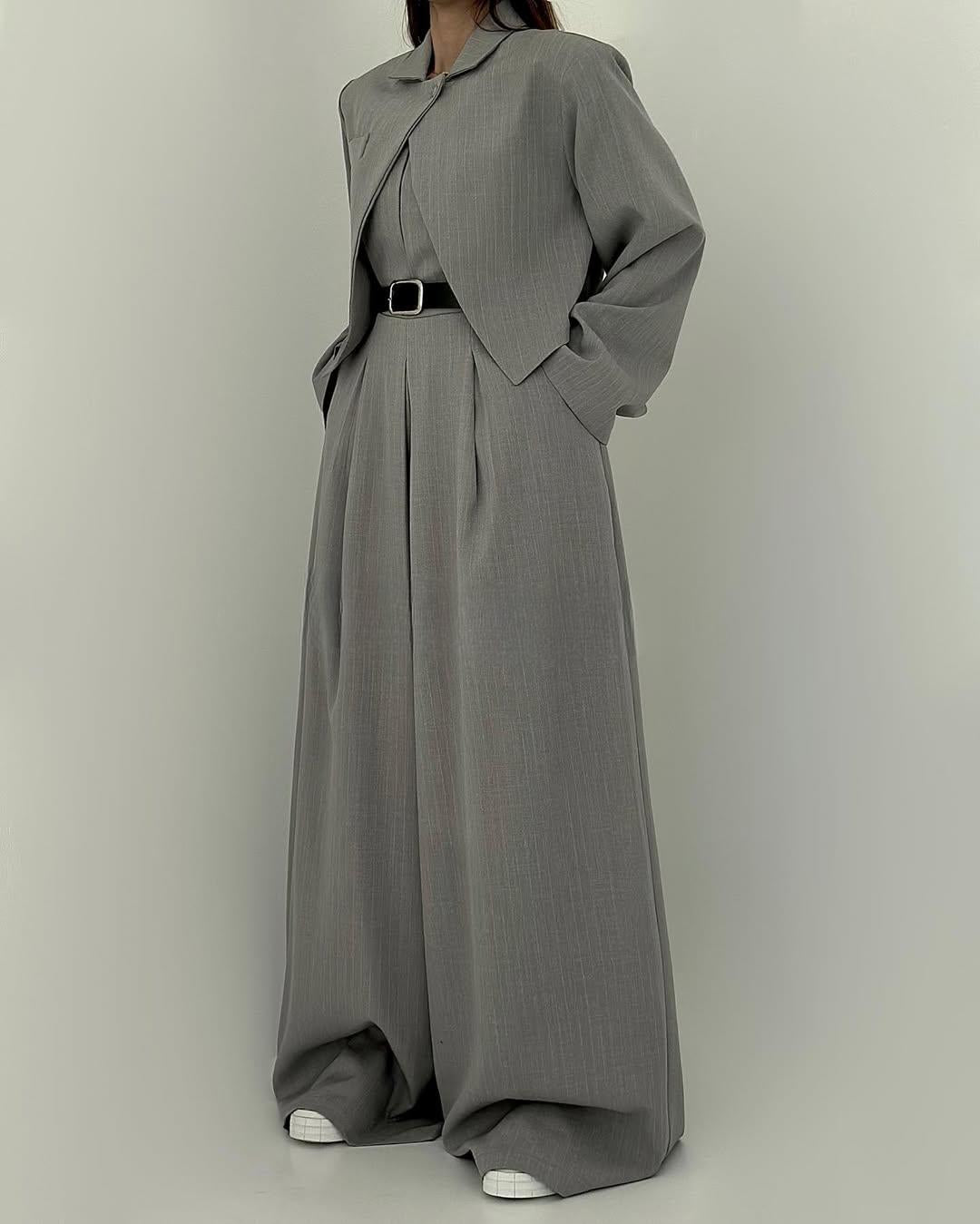 Lauralie | Strapless Jacket-Style Jumpsuit Set