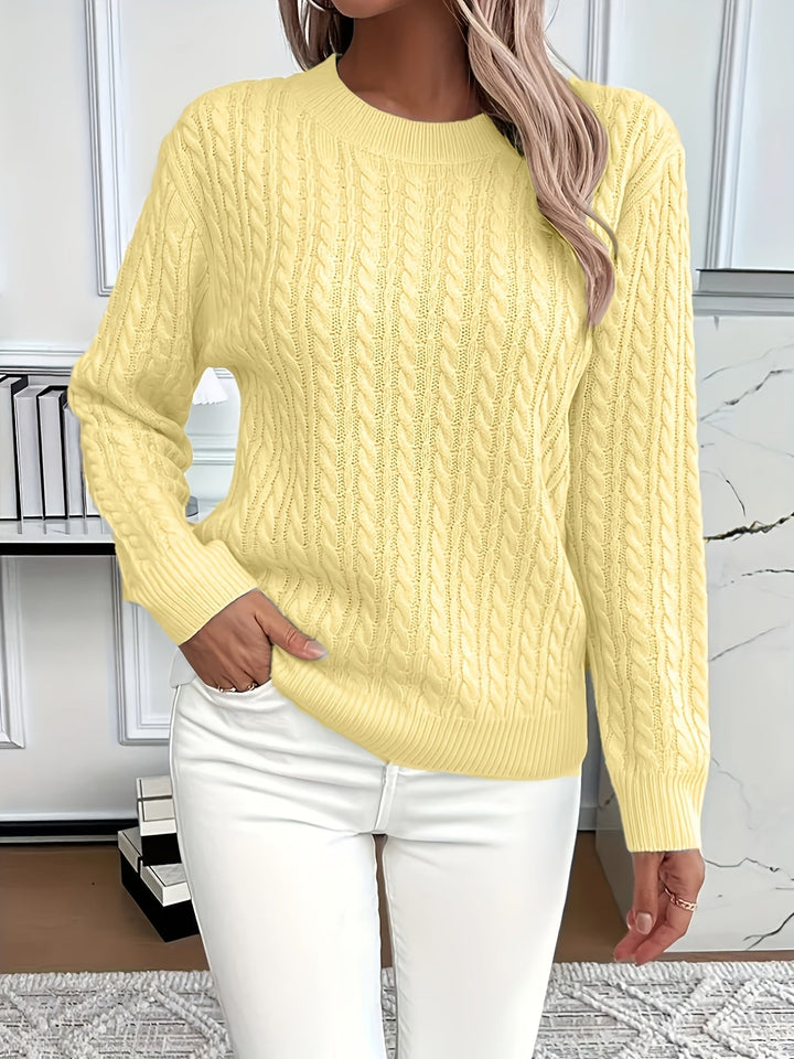 Bernila | Classic Cable-Knit Everyday Sweater