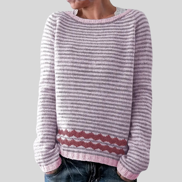 Jai | Striped Casual Knit Sweater