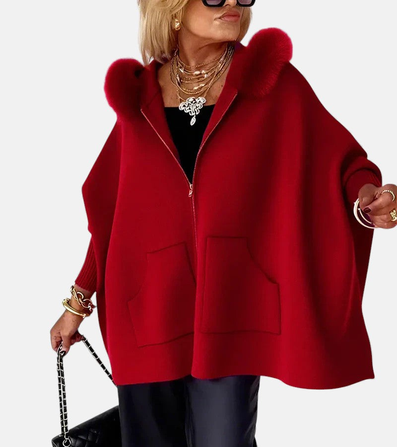 ARABELLE™ | Casual Hooded Coat with Fur Collar