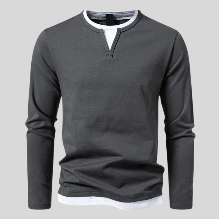 Konrad | Long-Sleeved Layered Shirt
