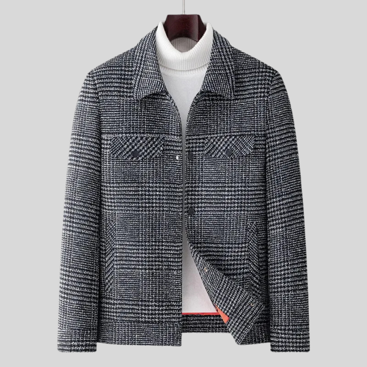 Hudson Plaid Short Coat