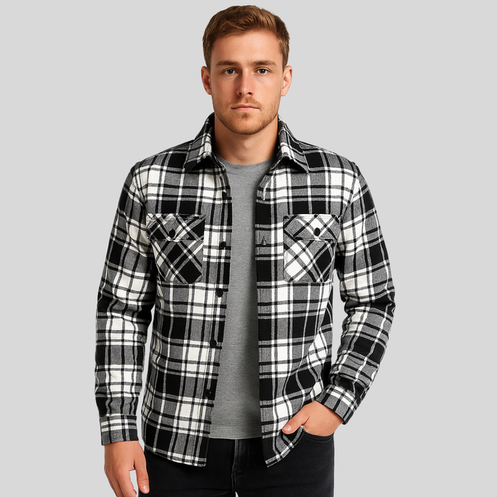 Braxton | Plaid Zip Jacket