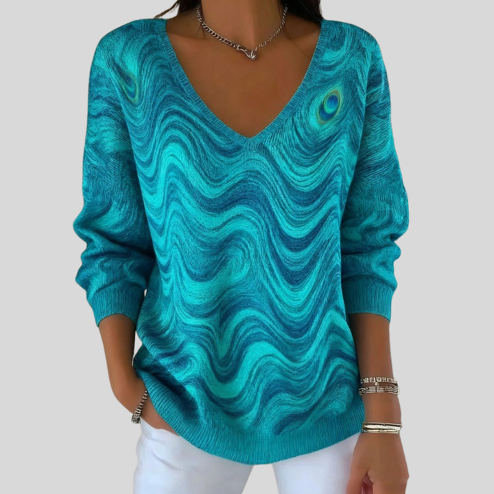 Nyella | Casual T-Shirt with Gradient Pattern