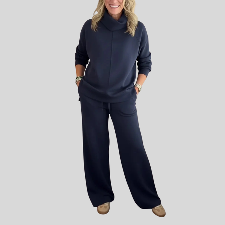 Thalia | Elegant Two-Piece Travel Set with Turtleneck