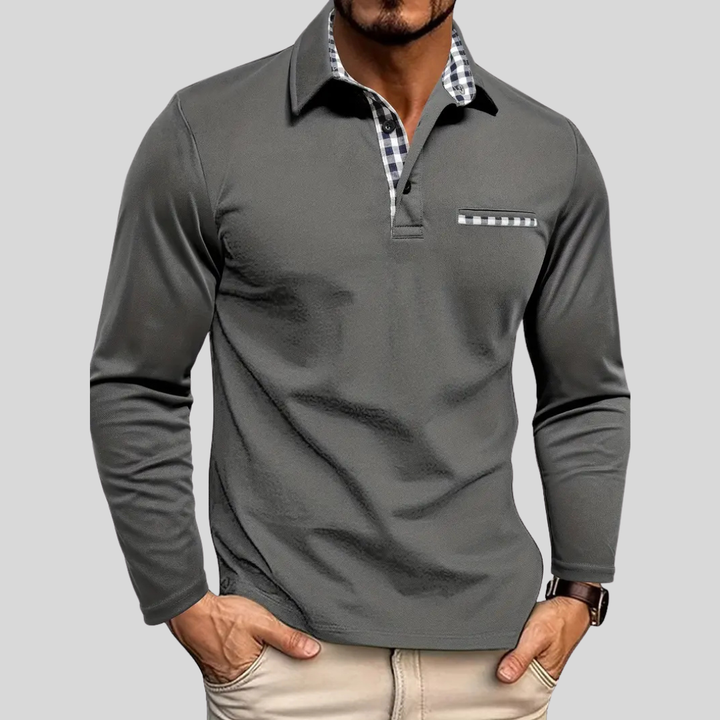 Vince | Long Sleeve Polo Shirt