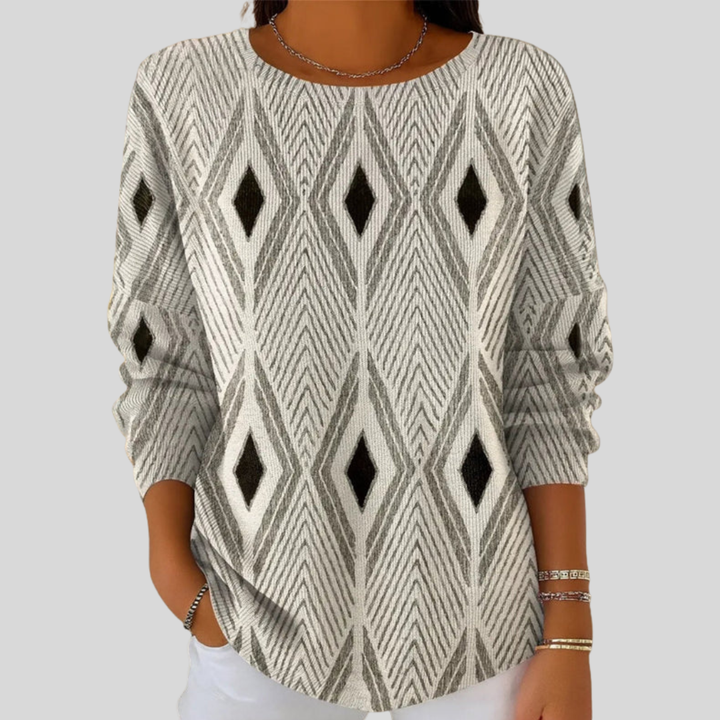 Nyree | T-Shirt with Geometric Print