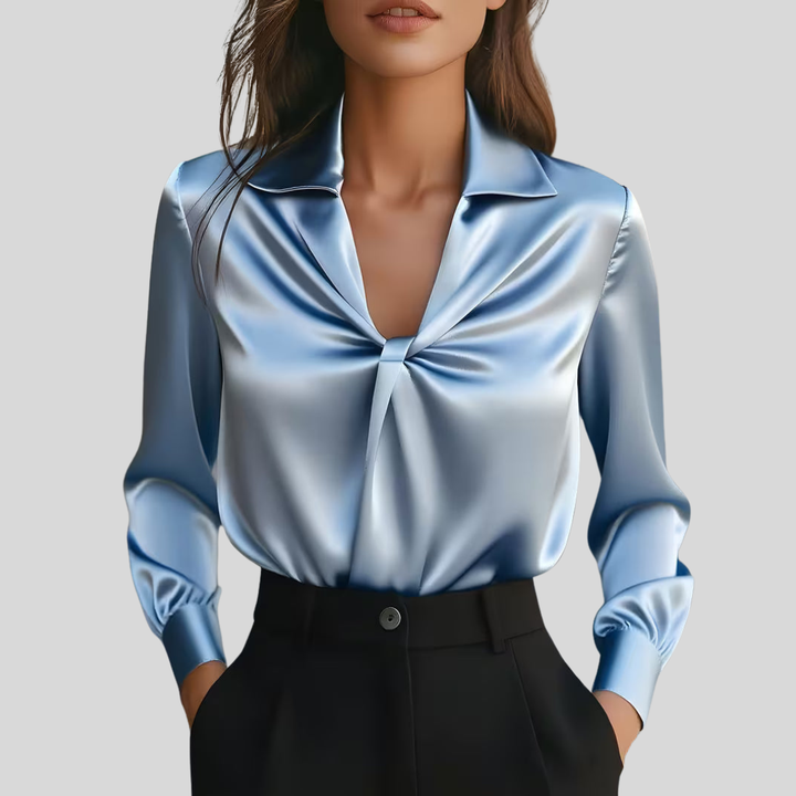 Leylah | Elegant Long-Sleeve Blouse