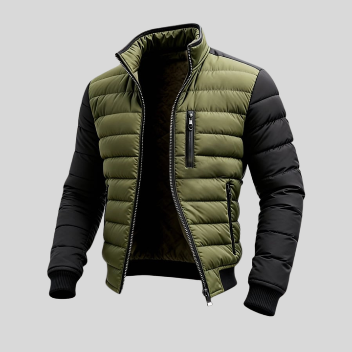 Traian | Quilted Zip Jacket with Structured Finish