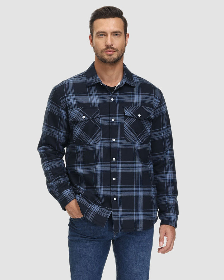 Klaus™ | Warm and Quilted Checkered Overshirt
