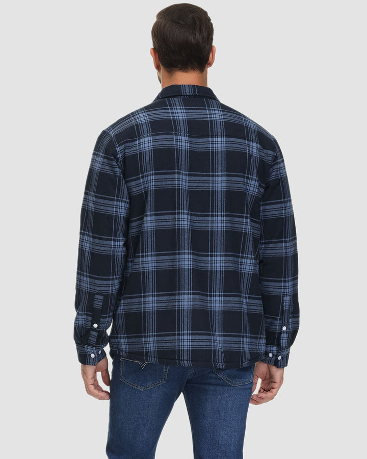 Klaus™ | Warm and Quilted Checkered Overshirt