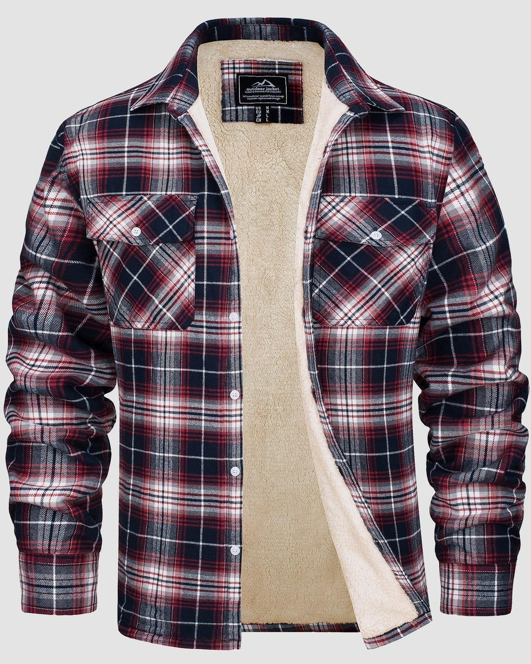 Klaus™ | Warm and Quilted Checkered Overshirt