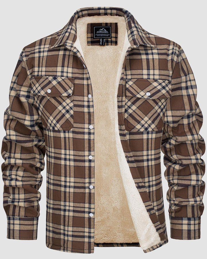 Klaus™ | Warm and Quilted Checkered Overshirt