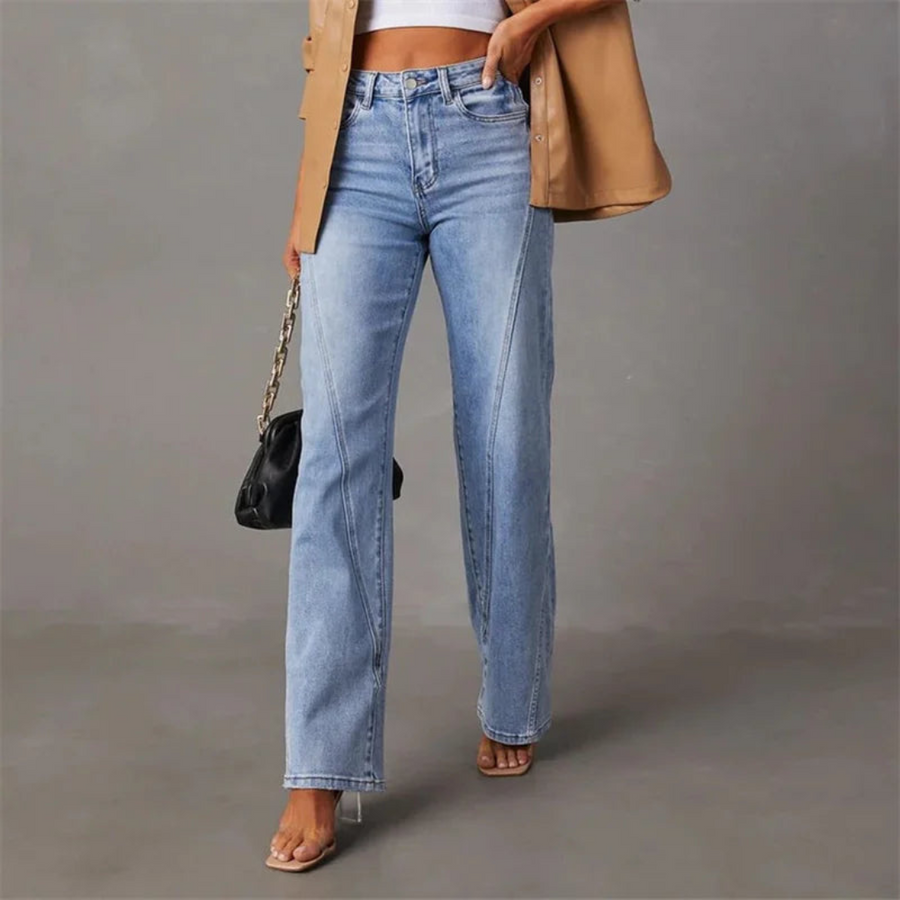 Olivia™ | High Waisted Wide Leg Jeans