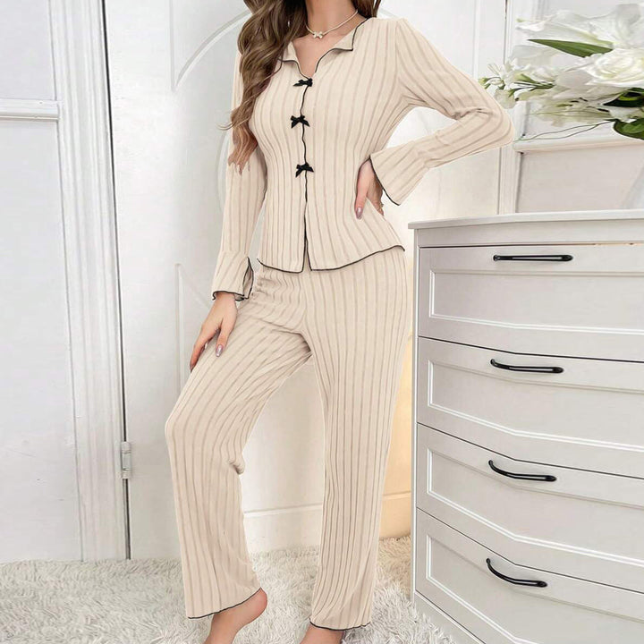 Kenzie | Chic V-Neck Top & Pants Loungewear Set