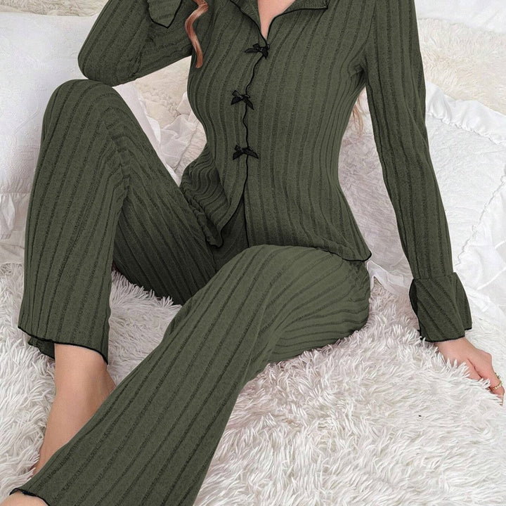 Kenzie | Chic V-Neck Top & Pants Loungewear Set