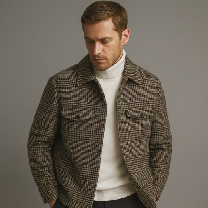 Hudson Plaid Short Coat