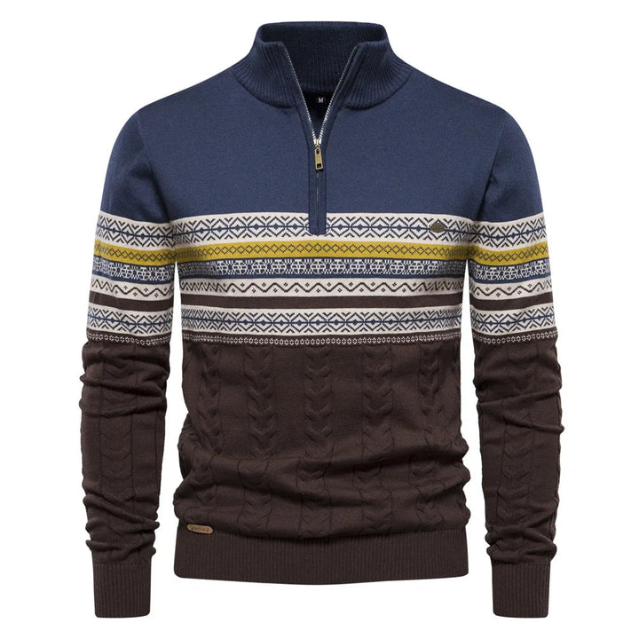 Henry | Fair Isle Half Zip Sweater